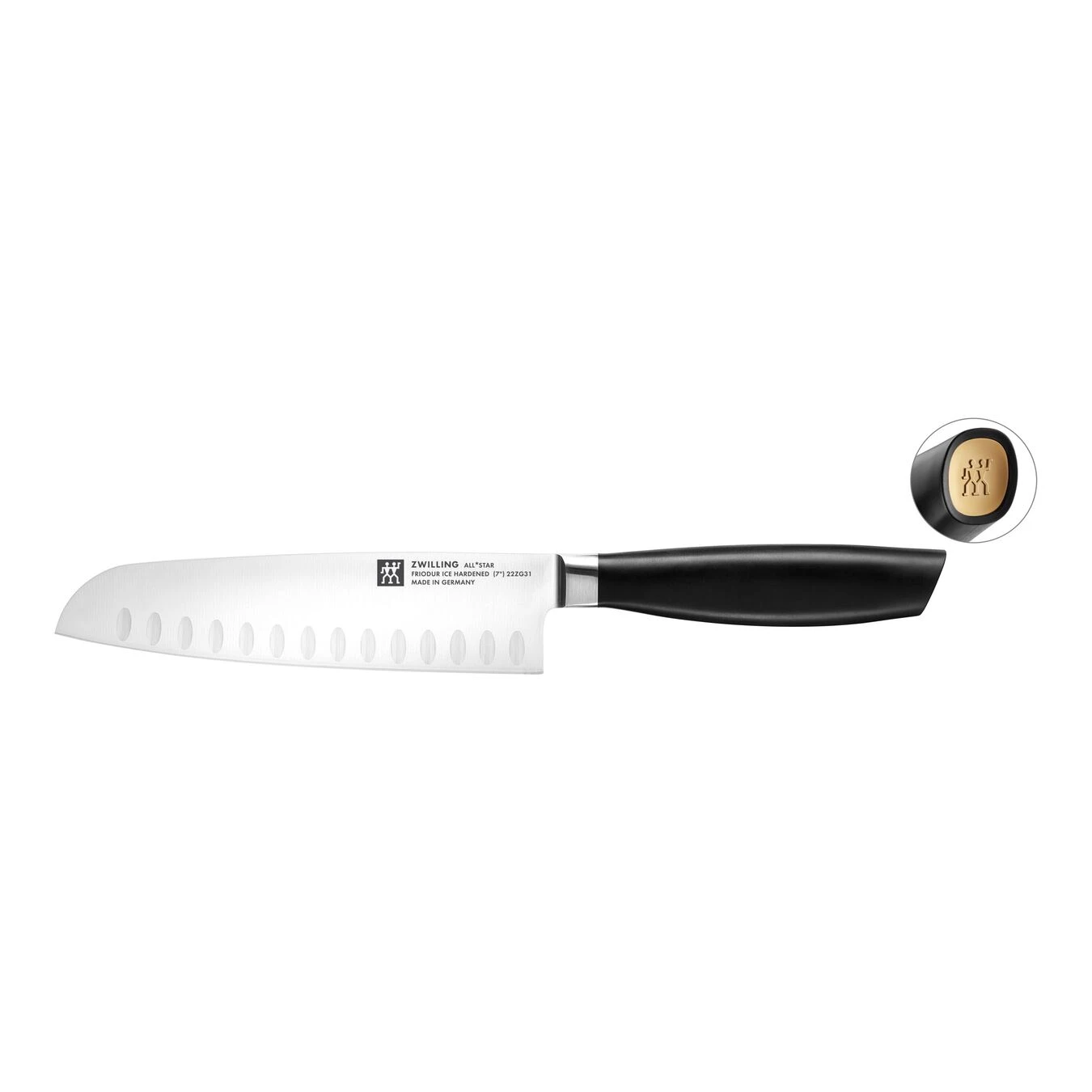 Zwilling Santokumesser 18 Cm, Gold Matt 1 Zwilling Santokumesser 18 Cm, Gold Matt